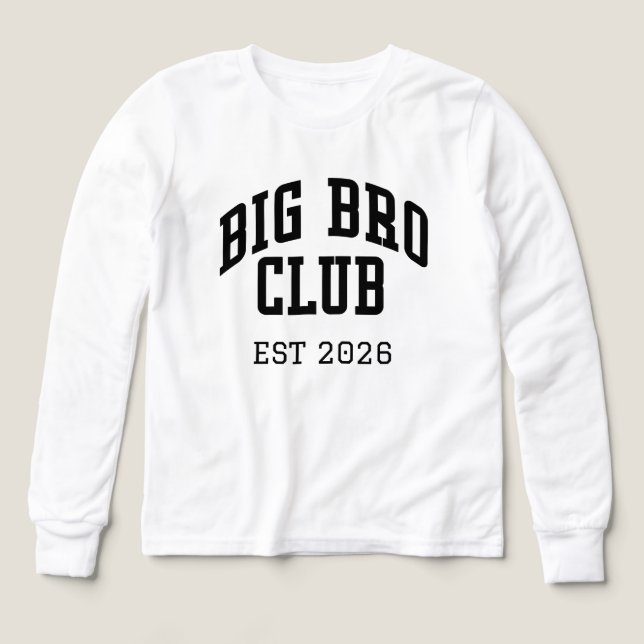 diseño de hermano mayor personalizado para nuevos  (Diseño frontal)