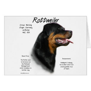 Diseño de historial de Rottweiler