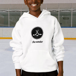 Diseño de hockey Niños con clase blanca y negra No