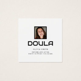Diseño de identidad de nombre de foto de doula pro
