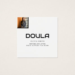 Diseño de identidad de nombre de foto de doula pro
