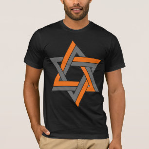 Diseño de ilusión óptica abstracta para camisetas 