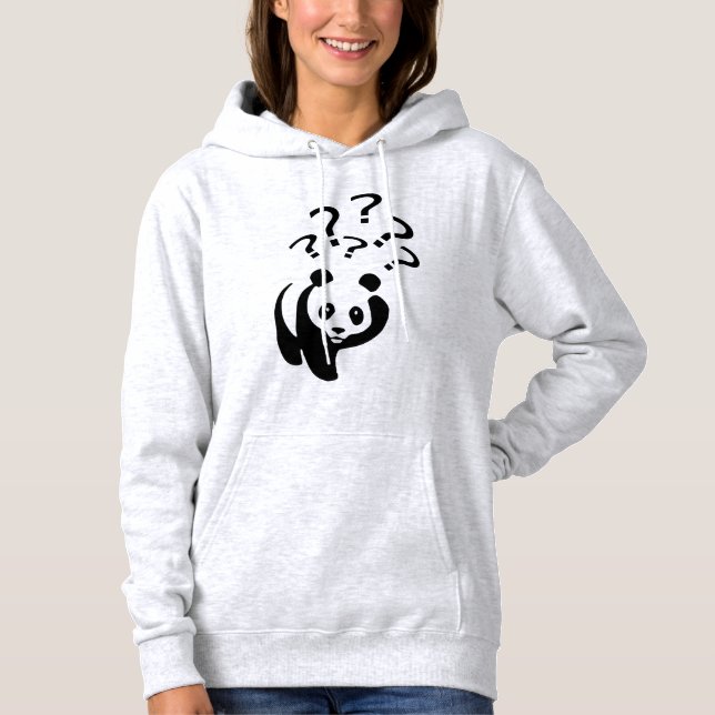 Diseño de ilustración de Panda Sudadera con capuch (Anverso)