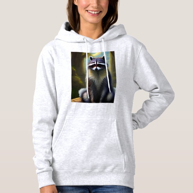 Diseño de ilustración de Panda Sudadera con capuch (Anverso)