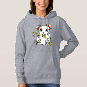 Diseño de ilustración de Panda Sudadera con capuch