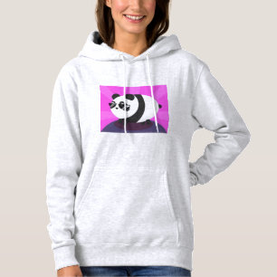 Diseño de ilustración de panda Sudadera con capuch