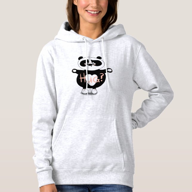 Diseño de ilustración de panda sudadera con capuch (Anverso)