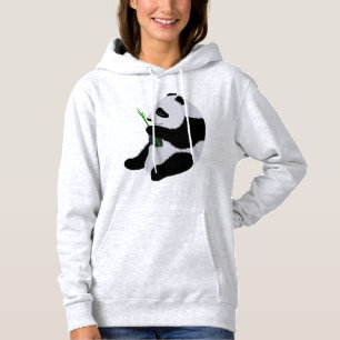 Diseño de ilustración de panda sudadera con capuch