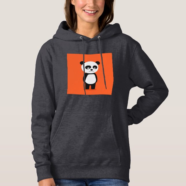 Diseño de ilustración de Panda Sudadera con capuch (Anverso)