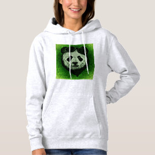 Diseño de ilustración de panda Sudadera con capuch