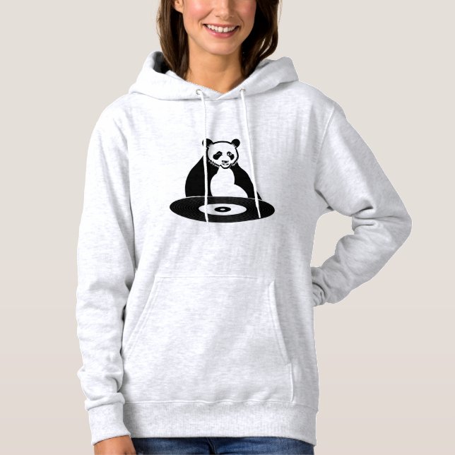 Diseño de ilustración de panda sudadera con capuch (Anverso)