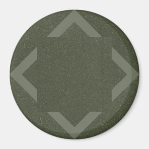 Diseño de imán de Chevron verde musgo