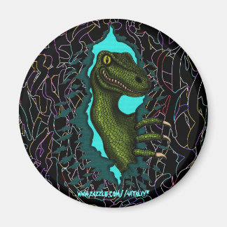 Diseño de imán de dinosaurio a velocidad de ración