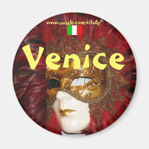 Diseño de imán de máscaras frescas de Venecia en I
