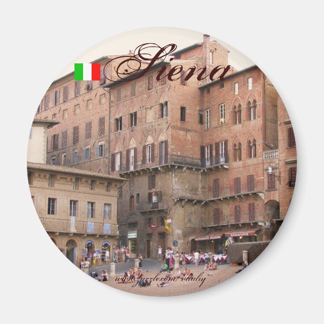 Diseño de imán fresco de Siena Italia (Frente)
