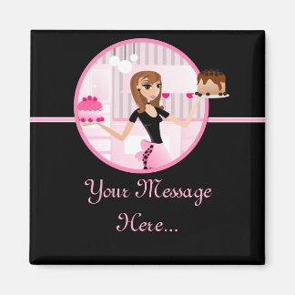 Diseño de imanes para creadores/panadería/pasteler