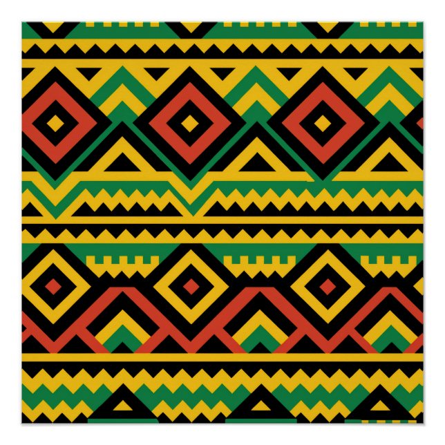 Diseño de impresión africana en negrita (Anverso)