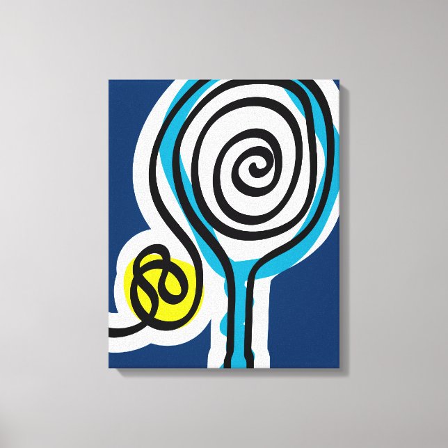 Diseño de impresión de arte de canchas de tenis (Anverso)