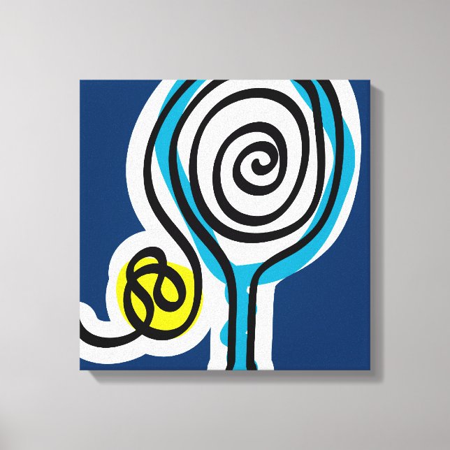 Diseño de impresión de arte de canchas de tenis (Anverso)