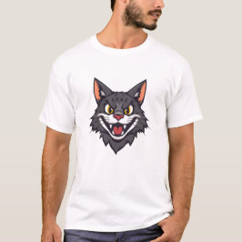 Diseño de impresión de camisetas para gatos de car