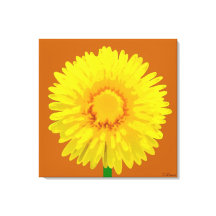 Diseño de impresión de lienzo "Sunshine Flower".