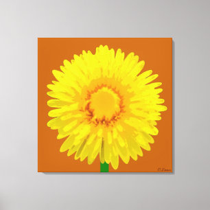 Diseño de impresión de lienzo "Sunshine Flower".