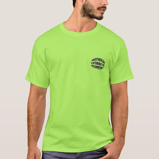 Diseño de incompetencia 2 camiseta (Anverso)