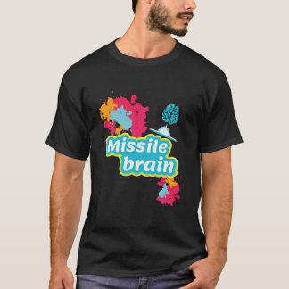 Diseño de ingeniero de camiseta cerebro de misil
