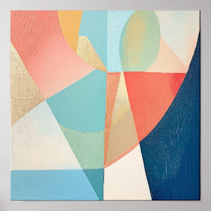 Diseño de interiores colorido Arte de pared contem