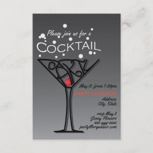 diseño de invitación a fiesta de cóctel