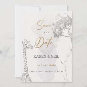 Diseño de Invitación con Tema Africano para Salvar