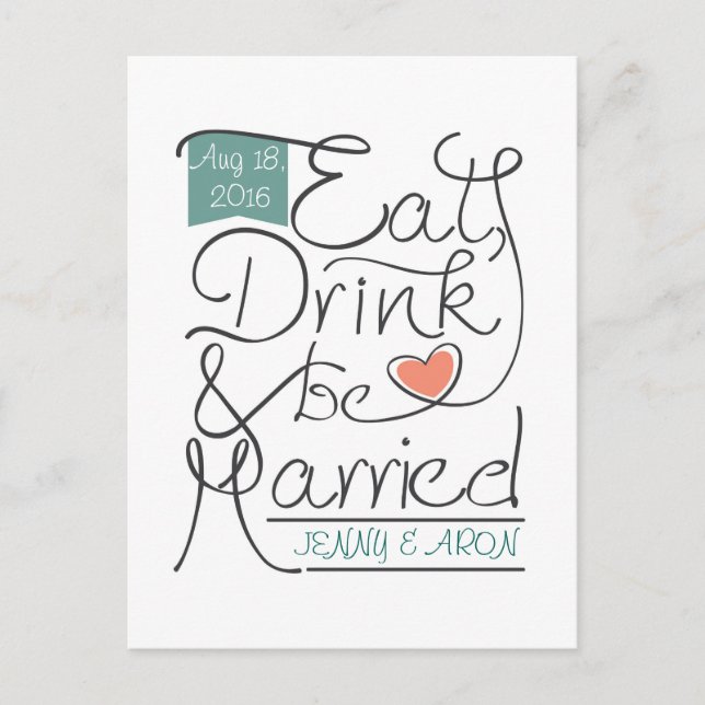 Diseño de invitación de boda (Anverso)