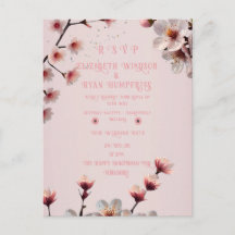 Diseño de Invitación de Boda de Flor de Flor Elega