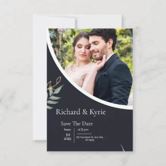 Diseño de Invitación de Boda Elegante