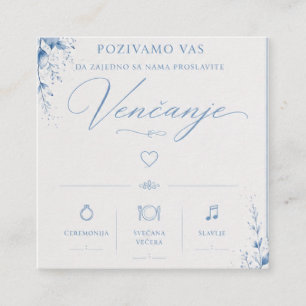 Diseño de invitación de boda elegante