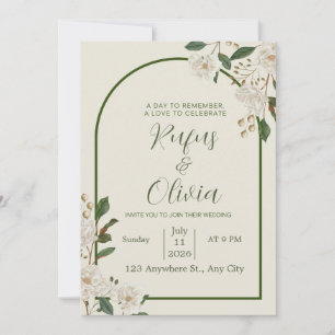 Diseño de Invitación de Boda Elegante – Personaliz