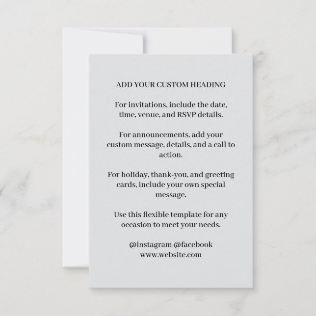 Diseño de Invitación de Evento QR Escaneable Moder (Anverso)