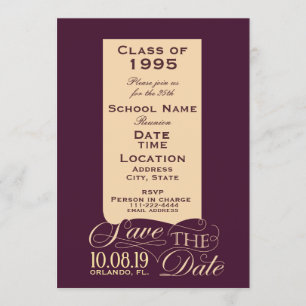 Diseño de invitación de reunión de clases