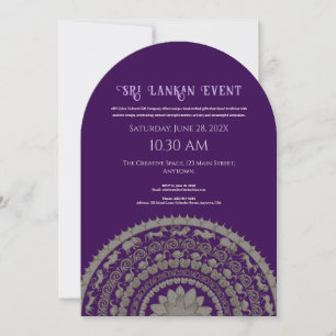 diseño de invitación de Sri Lanka
