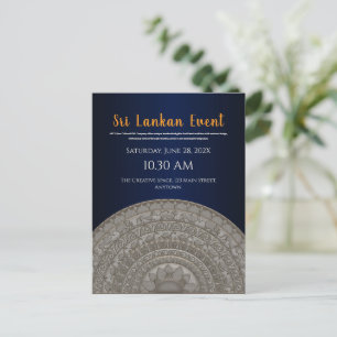 Diseño de invitación de Sri Lanka