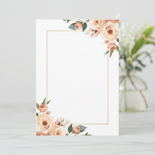 Diseño de Invitación Elegante (Anverso de pie)