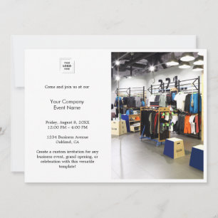 Diseño de invitación para evento de foto corporati