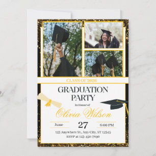 Diseño de Invitación para Fiesta de Graduación
