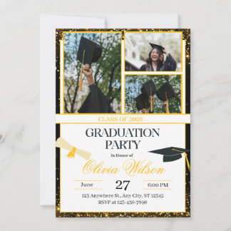 Diseño de Invitación para Fiesta de Graduación