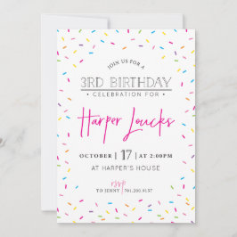 diseño de invitación personalizado para HARPER