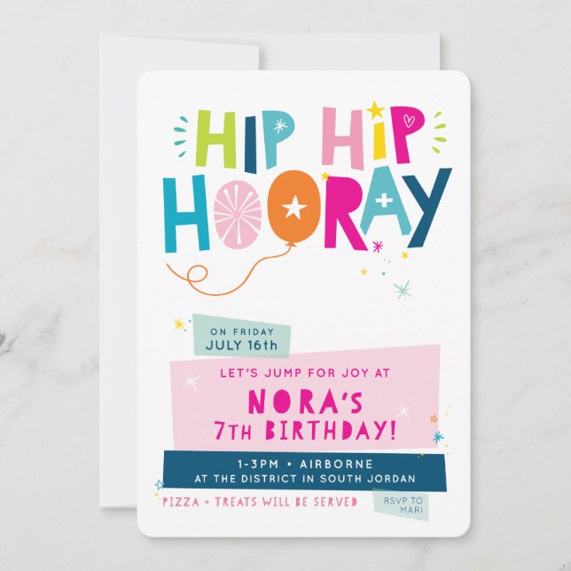 diseño de invitación personalizado para NORA (Anverso)