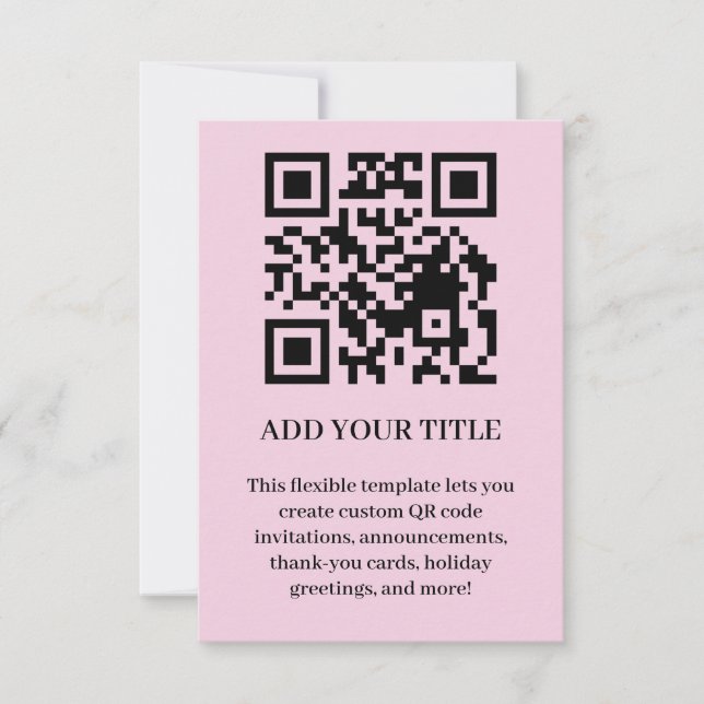 Diseño de invitación QR para eventos modernos esca (Anverso)