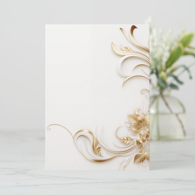 Diseño de invitación simple (Anverso de pie)