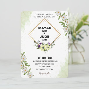 Diseño de invitaciones para bodas hermosas - Fácil