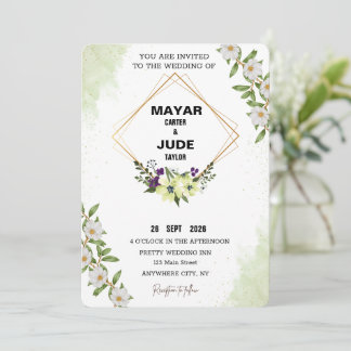 Diseño de invitaciones para bodas hermosas - Fácil